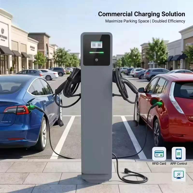 Fast Ev Charger - Diboev New 22-43kW Integrated Floor-Mounted AC+DC