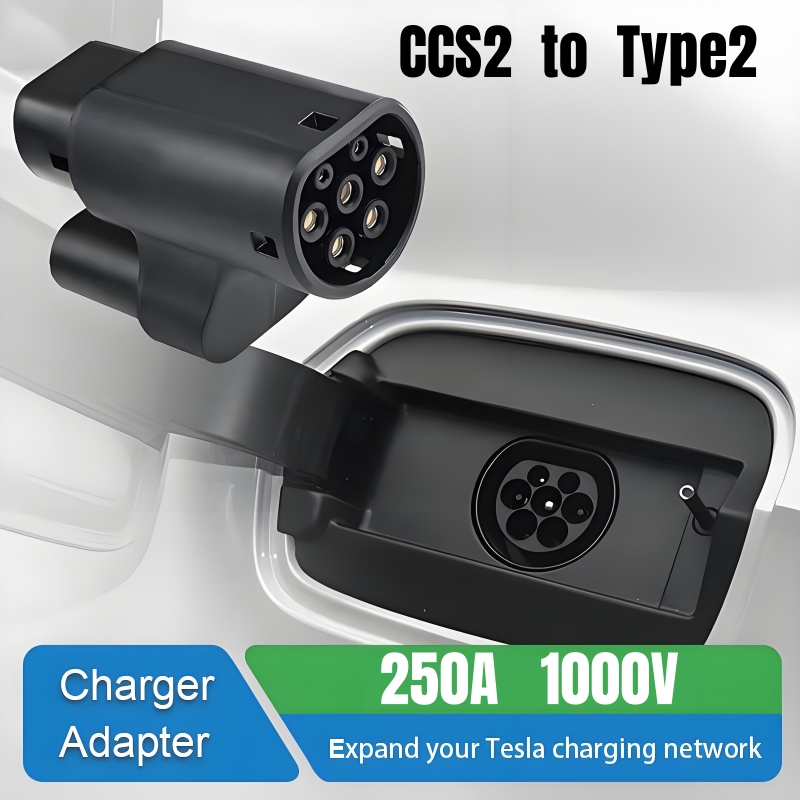 Ev Charger Adapter - CCS2 to Type 2 Tesla EV