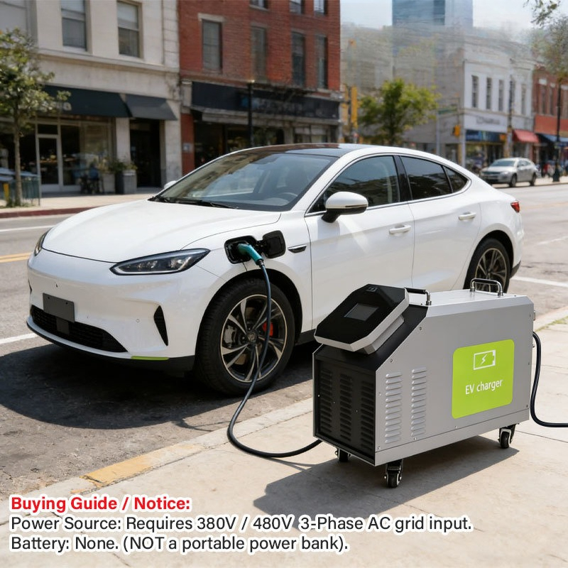 Portable Ev Charger - 480V 3 Phase AC Power Input