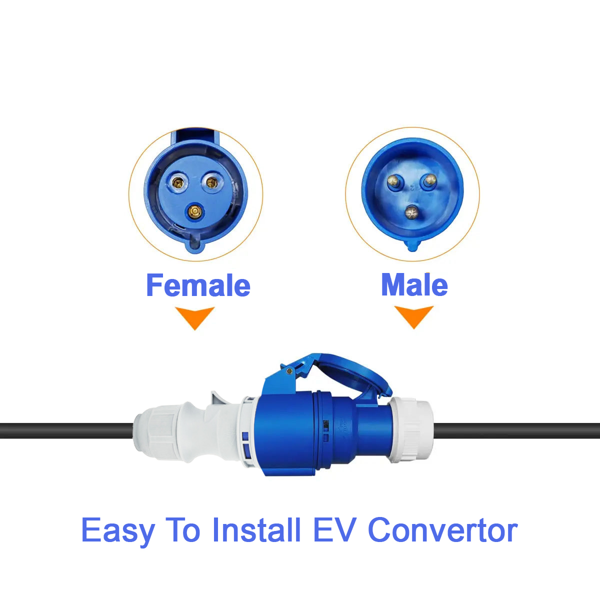 NTO Blue CEE Female Power Plug - Ev Charger Adapter recension och pris